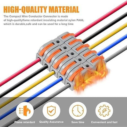 Lever Wire Cable Connectors Pack of 10